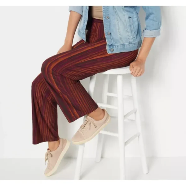 Susan Graver Regular Printed Liquid Knit Pull-On Pant - a world of fashionable women's clothing, including a wide selection of dresses and trendy accessories.> Hat
