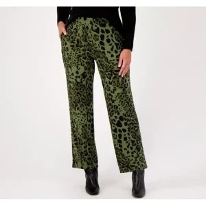 Fashion<Susan Graver Regular Printed Liquid Knit Wide Leg Pull On Pants - a world of fashionable women's clothing, including a wide selection of dresses and trendy accessories.