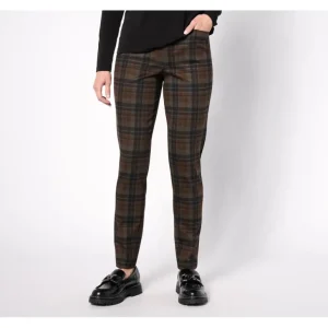 Susan Graver Regular Printed Ponte Knit Slim Leg Pants with Pockets - a world of fashionable women's clothing, including a wide selection of dresses and trendy accessories.> Hat