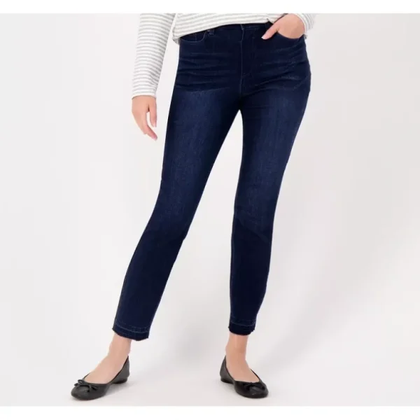 Susan Graver Regular Stretch Denim Pull On Skinny Jean - a world of fashionable women's clothing, including a wide selection of dresses and trendy accessories.> Hat
