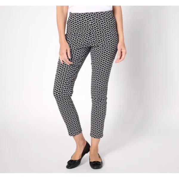 Shop All<Susan Graver Regular Uptown Stretch Slim Leg Ankle Pants - a world of fashionable women's clothing, including a wide selection of dresses and trendy accessories.