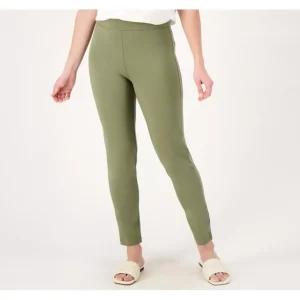 Susan Graver Regular Weekend Premium Stretch Slim-Leg Pants - a world of fashionable women's clothing, including a wide selection of dresses and trendy accessories.> Hat