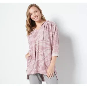 Fashion<Susan Graver SG Sport Regular Drop-Shoulder Hooded Tunic - a world of fashionable women's clothing, including a wide selection of dresses and trendy accessories.
