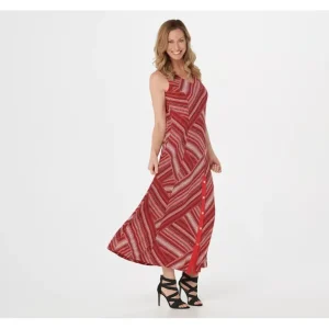 Susan Graver Solid or Printed Liquid Knit Maxi Dress - a world of fashionable women's clothing, including a wide selection of dresses and trendy accessories.> Hat