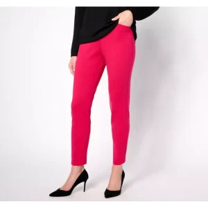 Susan Graver Tall Smart Ponte Knit Slim Leg Pants - a world of fashionable women's clothing, including a wide selection of dresses and trendy accessories.> Hat