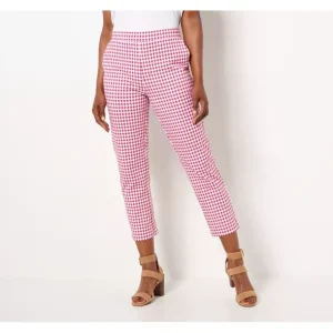 Susan Graver Tall Weekened Premium Stretch Crop Pant - a world of fashionable women's clothing, including a wide selection of dresses and trendy accessories.> Hat