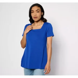 Susan Graver Weekend Essentials Comfy Cotton A-Line Top - a world of fashionable women's clothing, including a wide selection of dresses and trendy accessories.> Hat