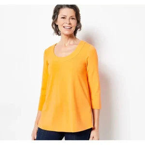 Susan Graver Weekend Essentials Reg Comfy Cotton Tunic - a world of fashionable women's clothing, including a wide selection of dresses and trendy accessories.> Hat