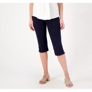 Susan Graver Weekend Essentials Reg. Premium Stretch Pedal Pushers - a world of fashionable women's clothing, including a wide selection of dresses and trendy accessories.> Hat