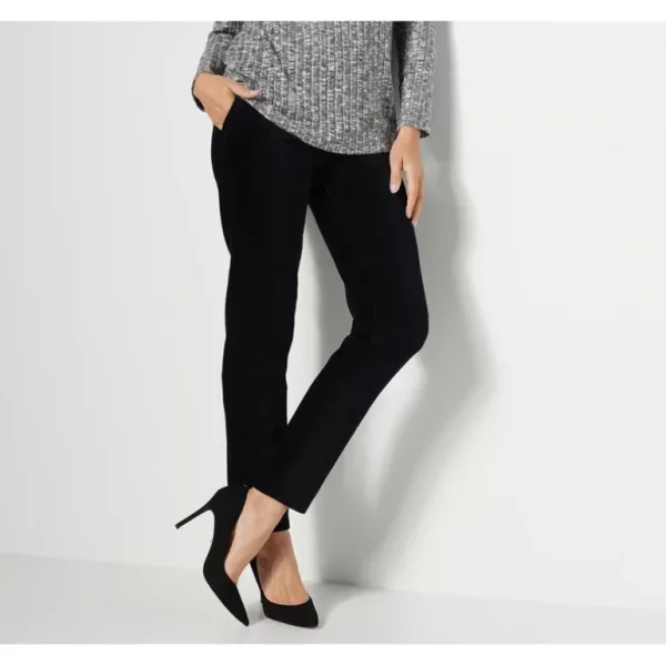 Susan Graver Weekend Petite Knit Corduroy Ankle Pants - a world of fashionable women's clothing, including a wide selection of dresses and trendy accessories.> Dresses