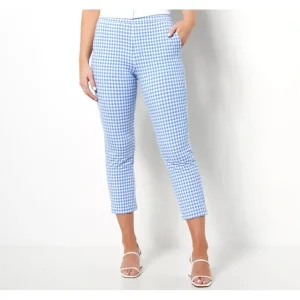 Susan Graver Weekend Petite Premium Stretch Crop Pant - a world of fashionable women's clothing, including a wide selection of dresses and trendy accessories.> Hat