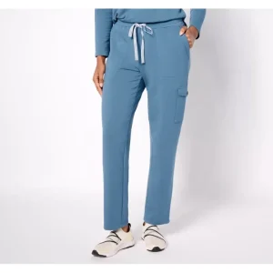 Susan Graver Weekend Regular Brushed Back Knit Straight Leg Cargo Pants - a world of fashionable women's clothing, including a wide selection of dresses and trendy accessories.> Hat