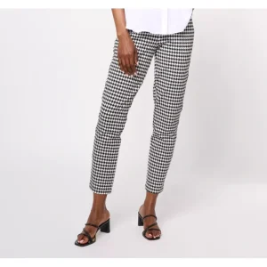 Susan Graver Weekend Regular Premium Stretch Ava Ankle Pants - a world of fashionable women's clothing, including a wide selection of dresses and trendy accessories.> Hat