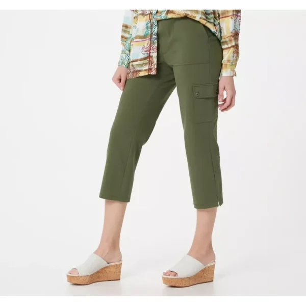 Susan Graver Weekend Regular Premium Stretch Pull-on Crop Pant - a world of fashionable women's clothing, including a wide selection of dresses and trendy accessories.> Shoes