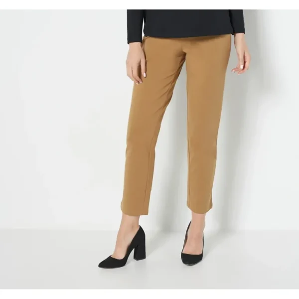 Susan Graver Weekend Regular Premium Stretch Slim Leg Pant - a world of fashionable women's clothing, including a wide selection of dresses and trendy accessories.> Hat