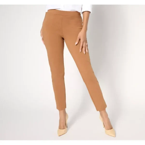 Susan Graver Weekend Regular Premium Stretch Slim-Leg Ankle Pants - a world of fashionable women's clothing, including a wide selection of dresses and trendy accessories.> Hat