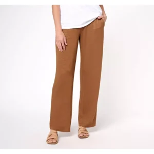 Susan Graver Weekend Regular Textured Jersey Stovepipe Pants - a world of fashionable women's clothing, including a wide selection of dresses and trendy accessories.> Hat