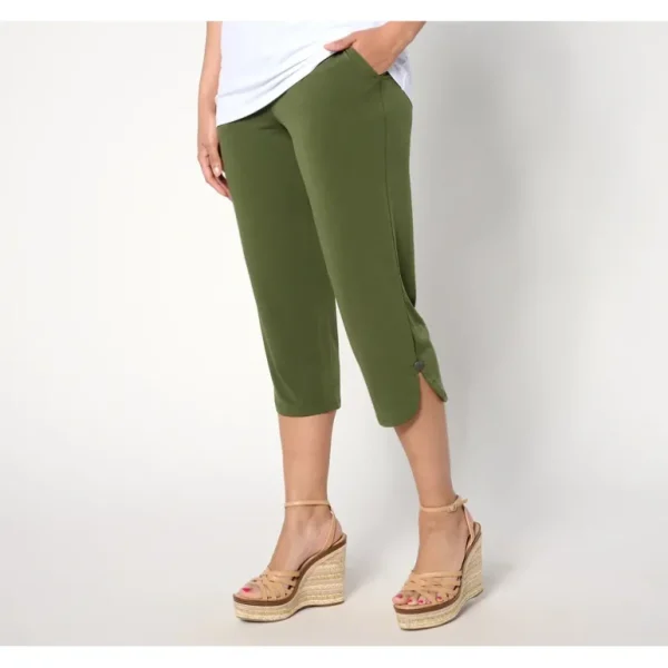Susan Graverr Pet Liquid Knit Slim Leg Capri Pants w/Tulip Hem Detail - a world of fashionable women's clothing, including a wide selection of dresses and trendy accessories.> Hat