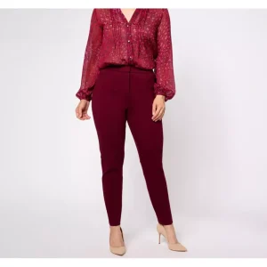Tailored by Susan Graver Pet Smart Ponte Zip Front Slim Leg Ankle Pants - a world of fashionable women's clothing, including a wide selection of dresses and trendy accessories.> Hat