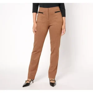 Tailored by Susan Graver Reg Twill Ponte Slim Trousers - a world of fashionable women's clothing, including a wide selection of dresses and trendy accessories.> Hat