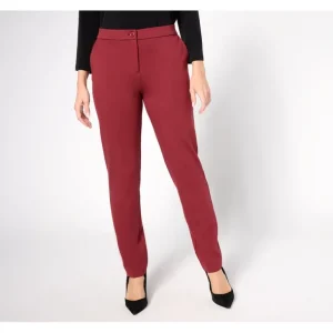 Tailored by Susan Graver Regular Sleek Ponte Straight Leg Trouser - a world of fashionable women's clothing, including a wide selection of dresses and trendy accessories.> Hat