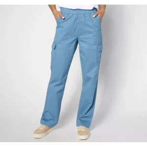 Tall EasyWear Twill Pull On Cargo Straight Pants - a world of fashionable women's clothing, including a wide selection of dresses and trendy accessories.> Hat