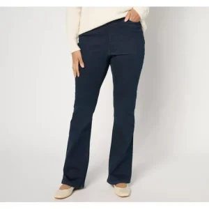 Fashion<Tall Indigo Cozy Touch Baby Boot Pull-On Jean - a world of fashionable women's clothing, including a wide selection of dresses and trendy accessories.