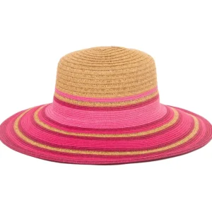 Hat<Trina by Trina Turk Tuscany Striped Bell SunHat - a world of fashionable women's clothing, including a wide selection of dresses and trendy accessories.