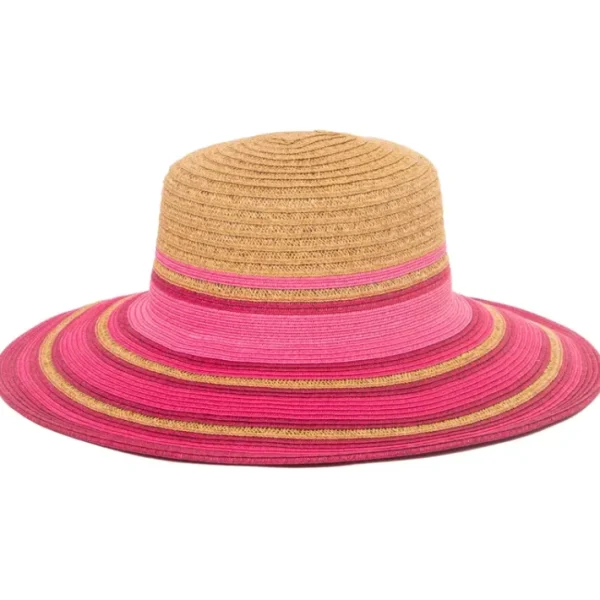 Hat<Trina by Trina Turk Tuscany Striped Bell SunHat - a world of fashionable women's clothing, including a wide selection of dresses and trendy accessories.