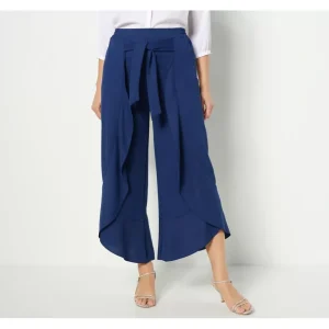Truth + Style Petite Flounced Stretch Woven Pants - a world of fashionable women's clothing, including a wide selection of dresses and trendy accessories.> Hat