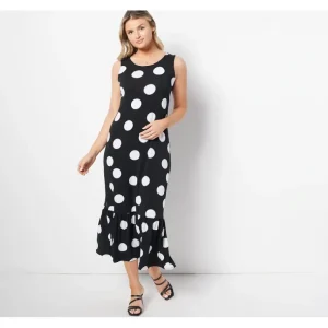 Truth + Style Regular Knit Printed Ruffle Midi Dress - a world of fashionable women's clothing, including a wide selection of dresses and trendy accessories.> Hat