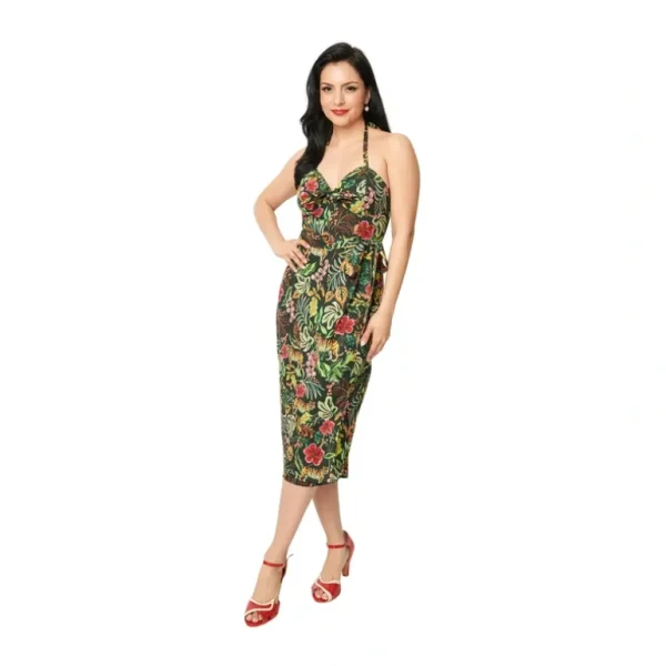 Unique Vintage Green Jungle Cat Sarong Dress - a world of fashionable women's clothing, including a wide selection of dresses and trendy accessories.> Hat