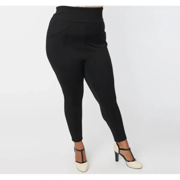 Unique Vintage Plus Size Black Pintuck High Wai st Pants - a world of fashionable women's clothing, including a wide selection of dresses and trendy accessories.> Hat