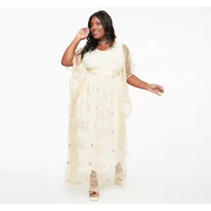 Unique Vintage 1960s Champagne Celestial SequinCaftan - a world of fashionable women's clothing, including a wide selection of dresses and trendy accessories.> Hat