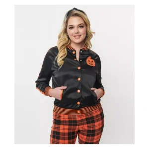 Fashion<Unique Vintage Scream Queen Satin Bomber Jacket - a world of fashionable women's clothing, including a wide selection of dresses and trendy accessories.