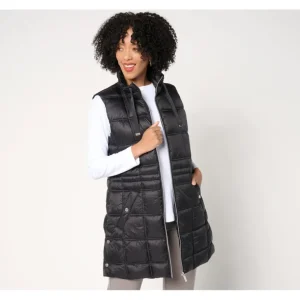 Weatherproof Long Box Quilted Vest - a world of fashionable women's clothing, including a wide selection of dresses and trendy accessories.> Hat