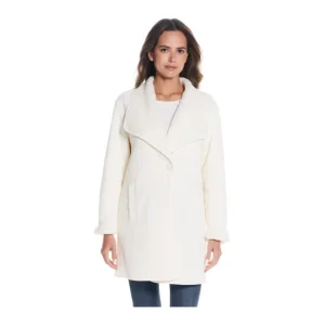Weatherproof Reversible Knit-to-Sherpa Cozy Coatigan - a world of fashionable women's clothing, including a wide selection of dresses and trendy accessories.> Coats
