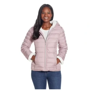 Weatherproof Sherpa Lined Channel Quilt Pufferacket - a world of fashionable women's clothing, including a wide selection of dresses and trendy accessories.> Coats