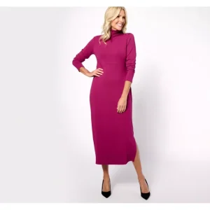 Dresses<Women with Control Petite Finespun Jersey Tummy Control Midi Dress - a world of fashionable women's clothing, including a wide selection of dresses and trendy accessories.
