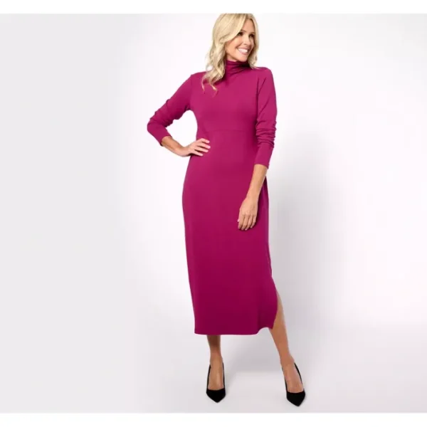 Dresses<Women with Control Petite Finespun Jersey Tummy Control Midi Dress - a world of fashionable women's clothing, including a wide selection of dresses and trendy accessories.