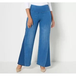 Fashion<Women with Control Regular My Wonder Denim Two Tone Pants - a world of fashionable women's clothing, including a wide selection of dresses and trendy accessories.