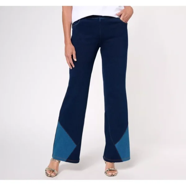 Women with Control Regular Prime Stretch Denim Contrast Hem Pant - a world of fashionable women's clothing, including a wide selection of dresses and trendy accessories.> Hat