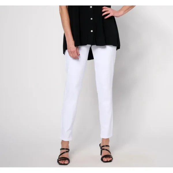 Women with Control Regular Prime Stretch Denim Slim Leg with Side Slit - a world of fashionable women's clothing, including a wide selection of dresses and trendy accessories.> Hat