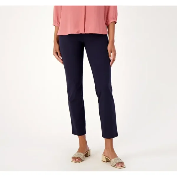 Fashion<Women With Control Tall Cotton Jersey Pull On Slim Pants - a world of fashionable women's clothing, including a wide selection of dresses and trendy accessories.