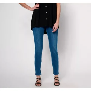 Women with Control Tall Prime Stretch Denim Slim Leg with Side Slit - a world of fashionable women's clothing, including a wide selection of dresses and trendy accessories.> Hat