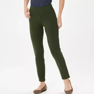 Fashion<Women with Control Tall Slim Leg Ankle Pants w/ Waist Seams - a world of fashionable women's clothing, including a wide selection of dresses and trendy accessories.