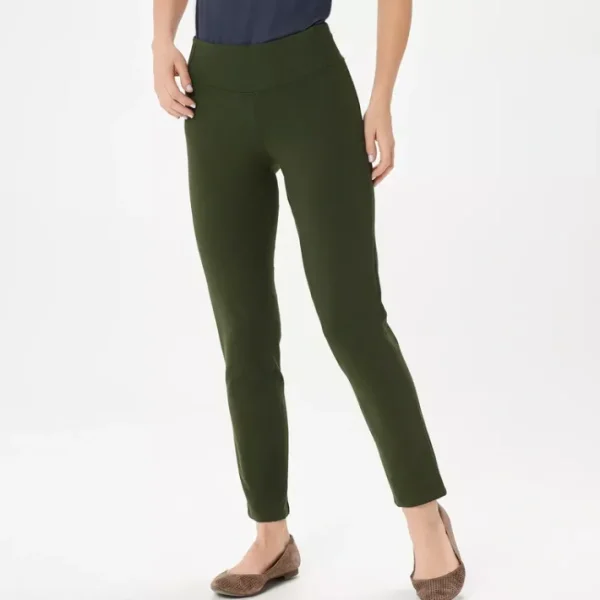 Fashion<Women with Control Tall Slim Leg Ankle Pants w/ Waist Seams - a world of fashionable women's clothing, including a wide selection of dresses and trendy accessories.