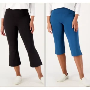 Fashion<zuda 2 Pack Cropped Flare Capri Leggings Regular - a world of fashionable women's clothing, including a wide selection of dresses and trendy accessories.
