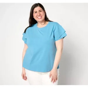 Fashion<zuda Cotton Linen Fashion Basic Tee - a world of fashionable women's clothing, including a wide selection of dresses and trendy accessories.
