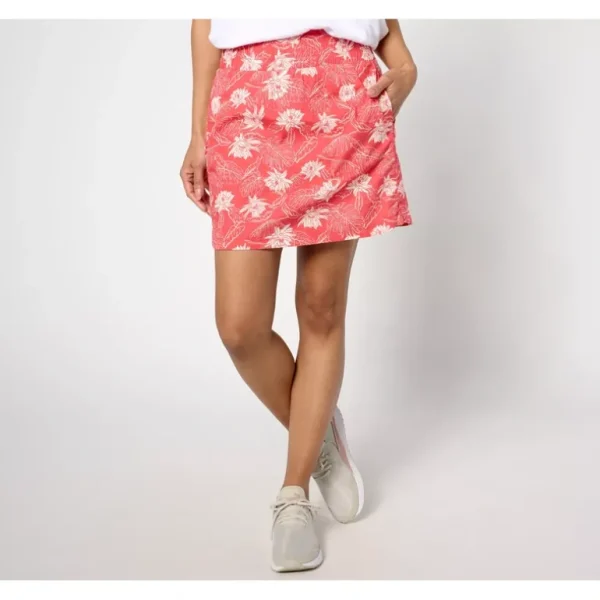 zuda Regular Stretch Woven Ripstop Printed Skort - a world of fashionable women's clothing, including a wide selection of dresses and trendy accessories.> Hat